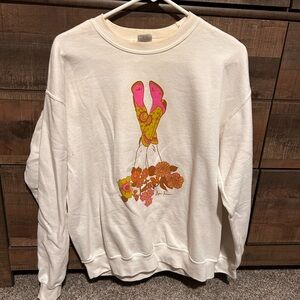 Allie Falcon Cowboy boot western sweatshirt